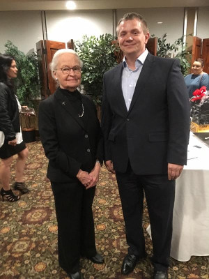 Me and the President of the University of Texas at El Paso, Dr. Diana Natalicio.
	International Women's Day 2019, Coronado Country Club, El Paso, TX